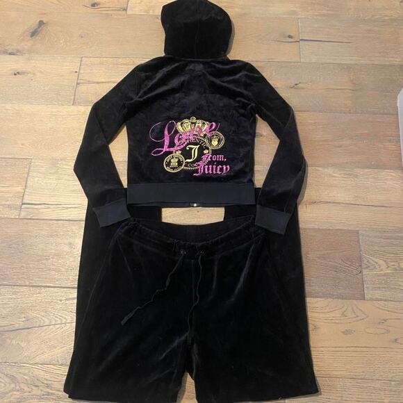 Juicy Couture Pants - Vintage juicy couture glittery y2k tracksuit